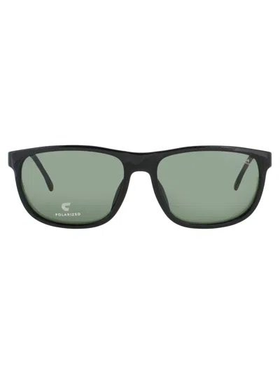 Carrera C Flex 08/g/s Sunglasses In Black - Green Polarized