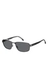 Carrera C Flex Rectangle Sunglasses, 56mm In Black/gray
