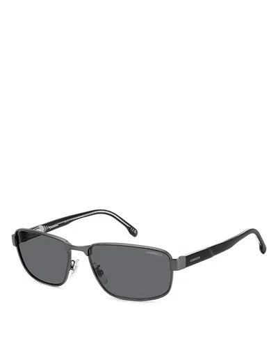 Carrera C Flex Rectangle Sunglasses, 56mm In Black/gray