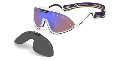 Carrera C Sport 01/s With Clip-on 6ht/zs Occhiali Da Sole Bianchi Per Uomo