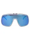 Carrera Matte White Injectate Sunglasses In Blue