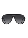 Carrera Matte Black Dark Ruthenium Injectate Sunglasses In Black