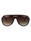 Carrera Matte Black Gold Injectate Sunglasses In Brown