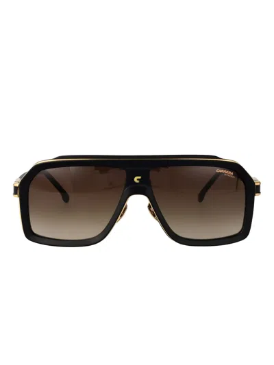 Carrera Ca 1053 Rectangle-frame Sunglasses In Brown