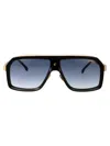Carrera Black White Acetate Sunglasses In Black