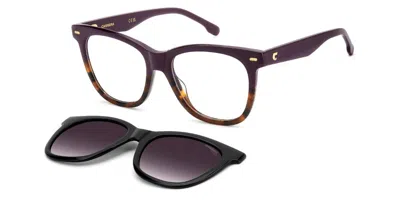 Carrera Ca 3098/c With Clip-on Hkz/wj Women's Glasses Purple Size 53 - Free Lenses - Blue Light Block Availa