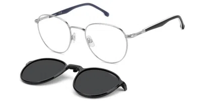 Carrera Ca 368/c With Clip-on 85k/m9 Occhiali Da Vista Argentati Per Uomo (solo Montatura) In Black
