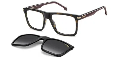 Carrera Ca 387/c With Clip-on 086/wj Men's Glasses Tortoiseshell Size 56 - Free Lenses - Blue Light Block Av In Brown