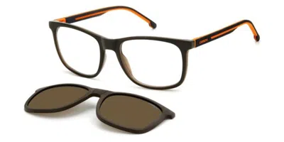 Carrera Ca 8918/c With Clip-on 12j/sp Men's Glasses Brown Size 54 - Free Lenses - Blue Light Block Available