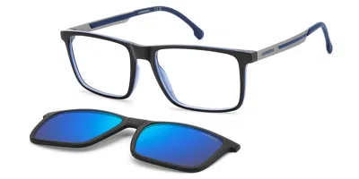 Carrera Ca 8941/c With Clip-on 0vk/5x Men's Glasses Black Size 56 - Free Lenses - Blue Light Block Available In Matte Black On Blue