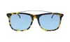 Carrera Ca Car A150 Tortoise Plastic Rectangle Sunglasses Green Lens In Multi