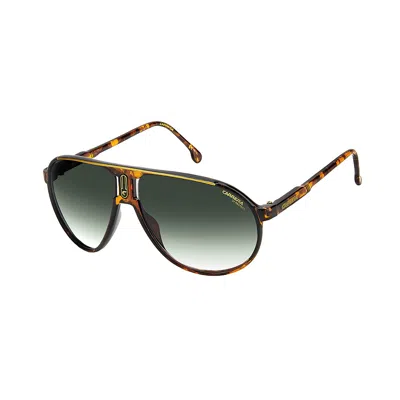 Carrera Ca Champion65 0uc 9k Unisex Aviator Sunglasses In Green