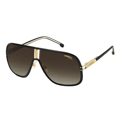 Carrera Ca Flaglab11 064 Ha Unisex Rectangle Sunglasses In Black