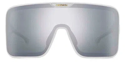 Pre-owned Carrera Car Sunglasses Unisex White / Silver Mirrored 99mm 100% Authentic