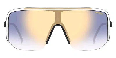 Pre-owned Carrera Car Sunglasses White Black / Blue Sf Gold Sp 99mm 100% Authentic