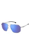 Carrera Geometric-frame Sunglasses In Gray/blue