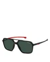 Carrera Carduc Square Sunglasses, 55mm In Black Red/gray
