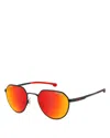 Carrera Carduc Wayfarer Sunglasses, 52mm In Black/red Gradient