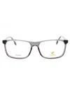 Carrera Rectangle-frame Glasses In Grey/clear Demo Lens