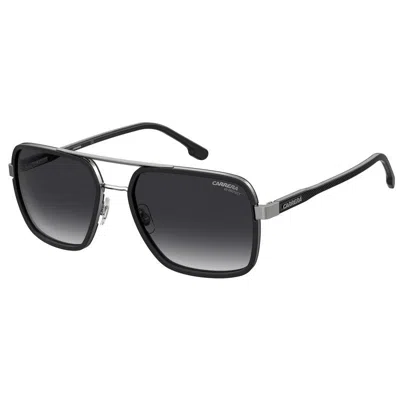 Carrera Ruthenium Black Metal Sunglasses In Gray