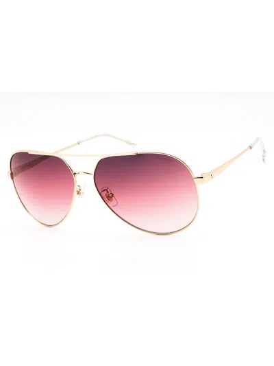 Carrera 3005/s Aviator Sunglasses In 0noa Uq - Gold Burgundy/burgsf Pink