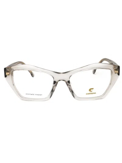 Carrera 3053 Eyeglasses In Transparent Grey/clear Demo Lens