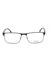 Carrera Rectangular-frame Glasses In Blue / Clear Demo Lens