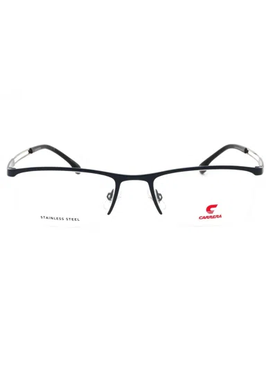 Carrera 8901 Eyeglasses In Mtt Blue M/clear Demo Lens