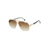 Carrera Black Gold Metal Sunglasses