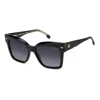 Carrera 3037/s 807-9o Women's Sunglasses - Black Frame, Dark Grey Gradient Lenses In Black