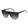 Carrera 3055/s 807/9o Unisex Aviator Sunglasses – Black Frame, Dark Grey Gradient Lenses In Black