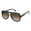 Carrera Matte Black Gold Eco Polyamide Sunglasses In Brown