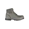 CARRERA CHIC GRAY LACE-UP BOOTS WITH CONTRAST DETAILS