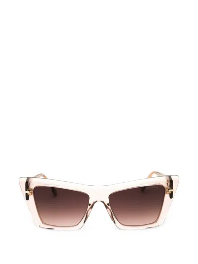 Carrera C-logo Cat-eye Frame Sunglasses In Neutral