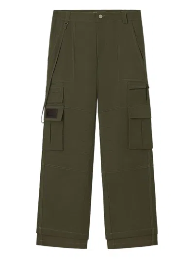 Carrera Cobalt Cargo Straight-leg Trousers In Green