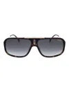 Carrera Cool65 Unisex Havana/grey Shaded Sunglasses In Multi