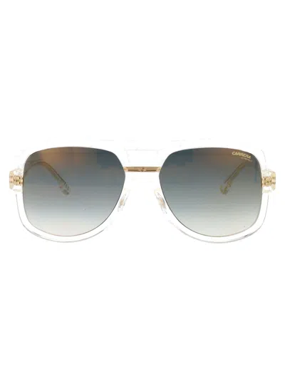 Carrera Crystal Gold Eco Polyamide Sunglasses In Transparent