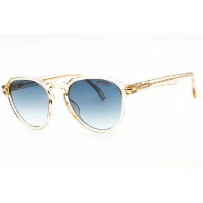 Carrera Dark Blue Shaded Oval Unisex Sunglasses  314/s 010a/08 50 In Gold