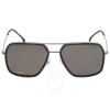 Carrera 273/s Men's Polarized Matte Black Frame Dark Grey 59-17-150 Sunglasses In Black / Dark / Grey