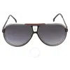 Carrera Dark Grey Shaded Pilot Men's Sunglasses  1050/s 0oit/9o 63 In Red   /   Red. / Black / Dark / Grey