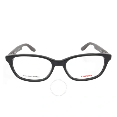 Carrera Demo Oval Unisex Eyeglasses  9912 0tsj 54 In Black / Grey
