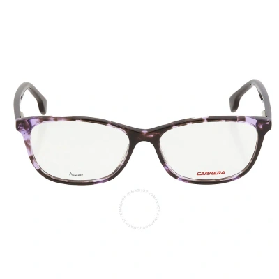 Carrera Demo Rectangular Kids Eyeglasses Carrerino 65 0f0t 52 In Erin / Violet