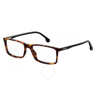 Carrera Demo Rectangular Men's Eyeglasses  175/n 0086 53 In Brown