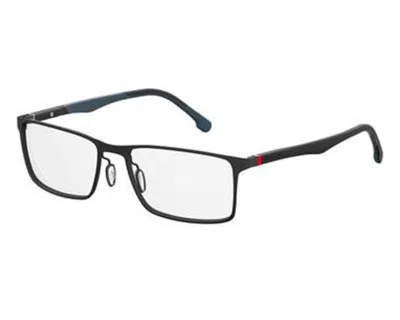 Carrera Demo Rectangular Men's Eyeglasses  8827/v 0003 55 In Black