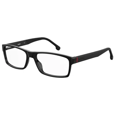 Carrera Demo Rectangular Men's Eyeglasses  8852 0807 57 In Black