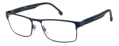 Carrera Demo Rectangular Men's Eyeglasses  8884 04nz 56 In Blue