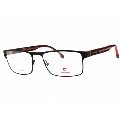 Carrera Demo Rectangular Men's Eyeglasses  8884 0blx 57 In Black