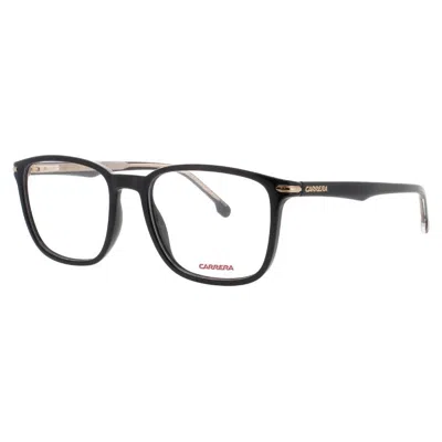 Carrera Demo Rectangular Unisex Eyeglasses Ca292us-0807-53 In Black