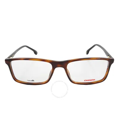 Carrera Demo Rectangular Unisex Eyeglasses  175 0086 55 In Brown
