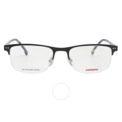Carrera Demo Rectangular Unisex Eyeglasses  2019t 0003 50 In Black